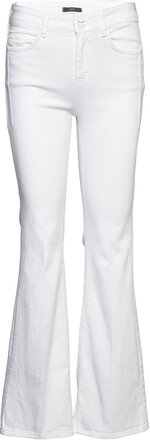 Women Pants Denim Length Service Jeans Boot Cut Hvit Esprit Collection*Betinget Tilbud