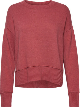 Knitted Wool Blend Jumper Pullover Burgunder Esprit Collection*Betinget Tilbud