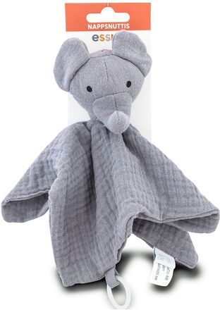 Pacifier Buddy Elephant Baby & Maternity Pacifiers & Accessories Cuddle Blankets Grå Esska*Betinget Tilbud