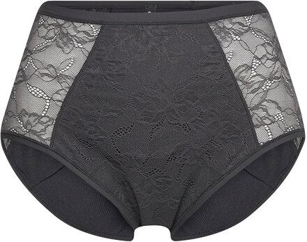 Tila - Culotte Th Fm Lingerie Panties High Waisted Panties Black Etam