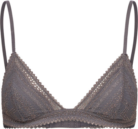 Sublime We Care - N*8 Triangle Lingerie Bras & Tops Soft Bras Bralette Grå Etam*Betinget Tilbud