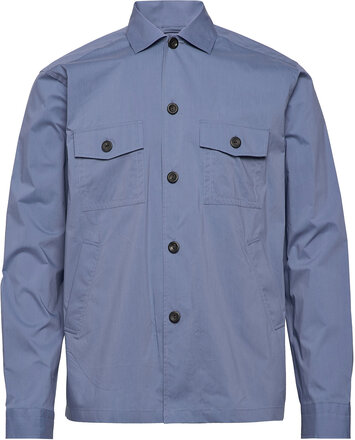 Men's Shirt: Casual Cotton & Nylon Skjorte Uformell Blå Eton*Betinget Tilbud