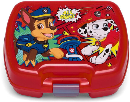 Paw Patrol Urban Sandwich Box Home Meal Time Lunch Boxes Red Paw Patrol