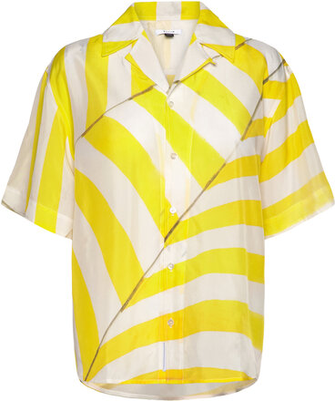 Alonzo Parasol Tops Blouses Short-sleeved Yellow EYTYS