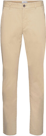 Elm Slim Fit Chino Trouser Bottoms Trousers Chinos Beige Farah