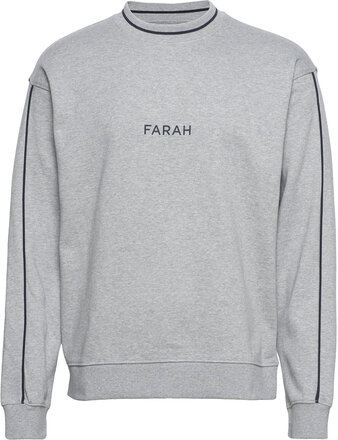 Courtnell Brushback Sweat-shirt Genser Grå Farah*Betinget Tilbud