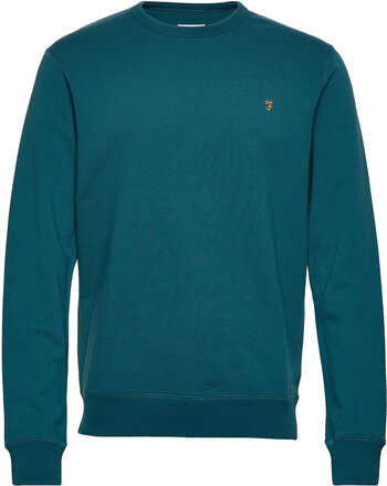 Tim Crew Sweat-shirt Genser Blå Farah*Betinget Tilbud