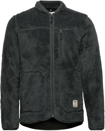 Pine Fleece Jacket Tops Sweatshirts & Hoodies Fleeces & Midlayers Green Fat Moose