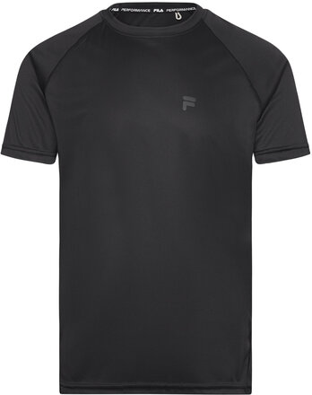 Rozzano Running Tee Tops T-shirts Short-sleeved Black FILA