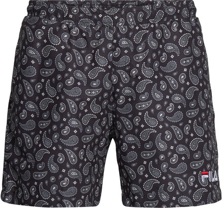 Seoul Aop Beach Shorts Badshorts Black FILA