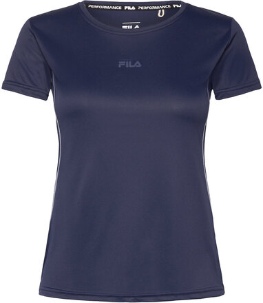 Raffadali Running Tee Tops T-shirts & Tops Short-sleeved Navy FILA