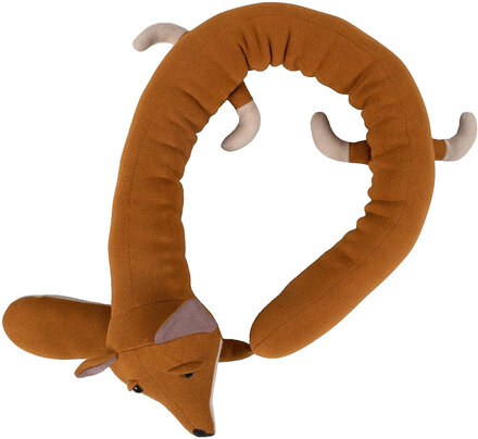 Bed Snake - Freya The Fox Dark Orange Home Kids Decor Cushions Orange Filibabba
