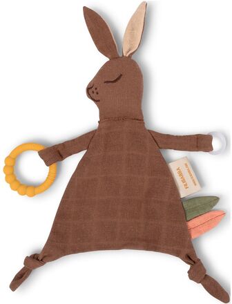 Comfort Blanket With Teether - Bella The Bunny Baby & Maternity Baby Sleep Cuddle Blankets Multi/patterned Filibabba