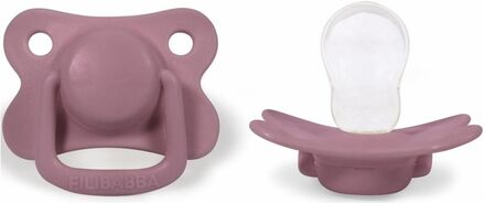 2-Pack Pacifiers - Dusty Rose +6 Months Baby & Maternity Pacifiers & Accessories Pacifiers Purple Filibabba