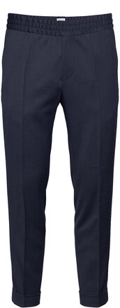 M. Terry Cropped Trouser Uformelle Bukser Hverdagsbukser Blå Filippa K*Betinget Tilbud