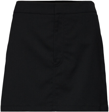 Short Tailored Skirt Kort Kjol Black Filippa K