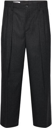 Wide Flannel Trousers Designers Trousers Casual Black Filippa K