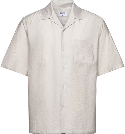 Resort Short Sleeve Shirt Designers Shirts Short-sleeved Grey Filippa K
