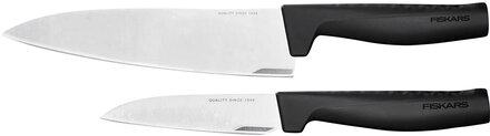 Hard Edge Knivset 2 Parts - Large Chef Knife & Vegetable Knife Home Kitchen Knives & Accessories Vegetable Knives Black Fiskars
