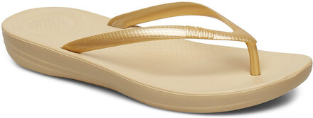 Iqushion Ergonomic Flip-Flops Shoes Summer Shoes Sandals Flip Flops Gold FitFlop