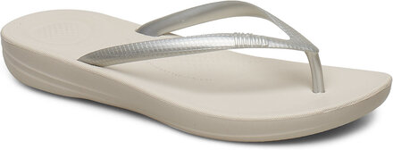 Iqushion Ergonomic Flip-Flops Shoes Summer Shoes Sandals Flip Flops Silver FitFlop