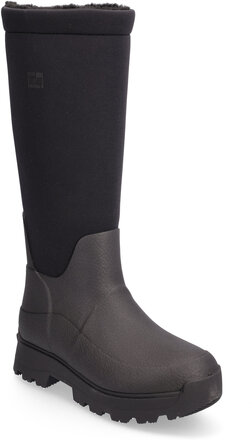 Wonderwelly Atb Fleece-Lined Roll-Down Rain Boots Regnstøvler Sko Svart FitFlop*Betinget Tilbud