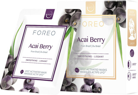 Acai Berry Ufo-Mask Beauty WOMEN Skin Care Face Face Masks Sheet Mask Nude Foreo*Betinget Tilbud