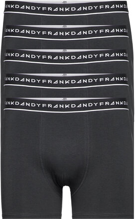 Bo.5P Basic Boxer Boksershorts Svart Frank Dandy*Betinget Tilbud