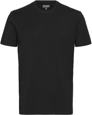 Bamboo Tee Tops T-shirts Short-sleeved Black Frank Dandy
