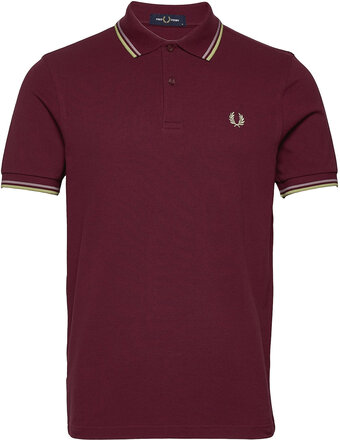 Twin Tipped Fp Shirt Polos Short-sleeved Rød Fred Perry*Betinget Tilbud