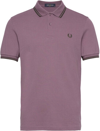 Twin Tipped Fp Shirt Polos Short-sleeved Lilla Fred Perry*Betinget Tilbud