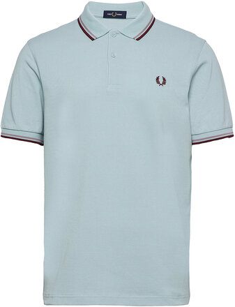 Twin Tipped Fp Shirt Polos Short-sleeved Blå Fred Perry*Betinget Tilbud