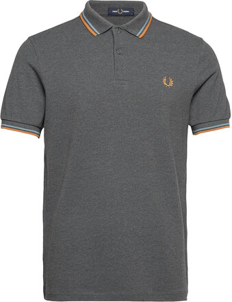 Twin Tipped Fp Shirt Polos Short-sleeved Svart Fred Perry*Betinget Tilbud