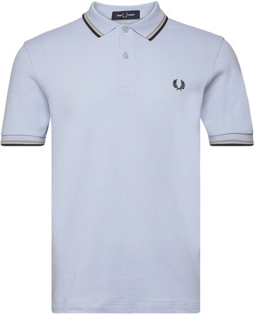 Twin Tipped Fp Shirt Tops Polos Short-sleeved Blue Fred Perry
