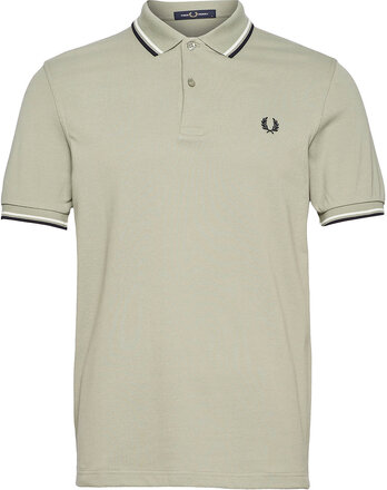 Twin Tipped Fp Shirt Polos Short-sleeved Grønn Fred Perry*Betinget Tilbud