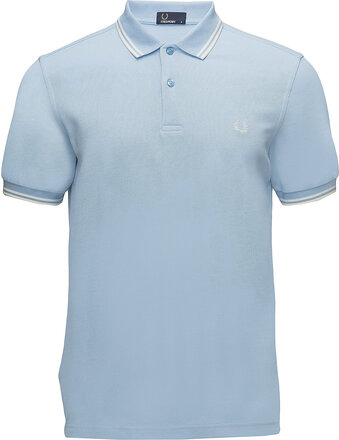 Twin Tipped Fp Shirt Polos Short-sleeved Blå Fred Perry*Betinget Tilbud