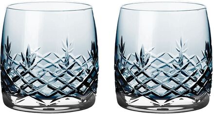 Crispy Sapphire Aqua - 2 Pcs. Home Tableware Glass Drinking Glass Blue Frederik Bagger