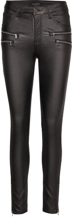 Fqaida-Pa-7/8-Cooper Bottoms Trousers Leather Leggings-Byxor Black FREE/QUENT