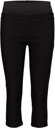 Fqshantal-Ca-Power Bottoms Trousers Capri Trousers Black FREE/QUENT