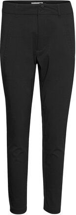 Fqjenny-Pa Bottoms Trousers Slim Fit Trousers Black FREE/QUENT