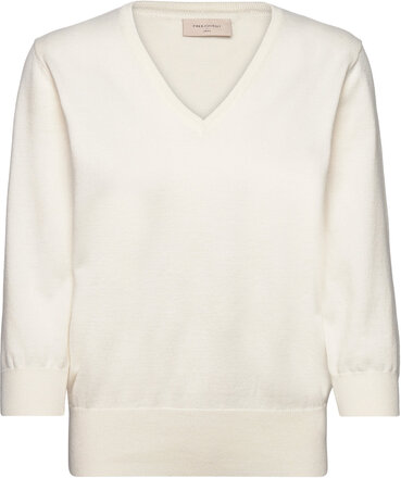Fqkatie-Pullover Tops Knitwear Jumpers White FREE/QUENT