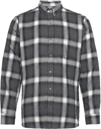 Checked Flannel Tops Shirts Casual Black French Connection