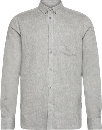 Flannel Ls Mr Tops Shirts Casual Grey French Connection