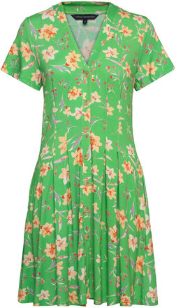 Camille Meadow V Neck Dress Kort Kjole Green French Connection