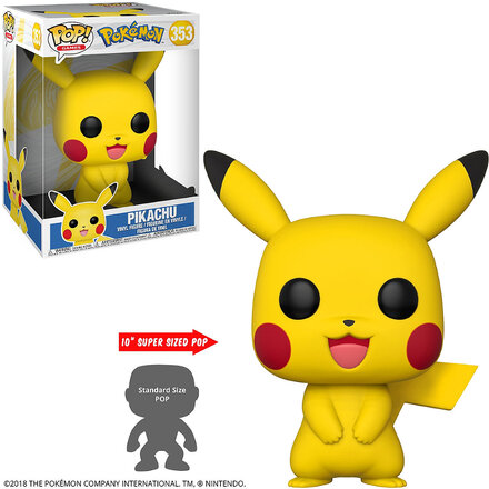 Funko! Pop 10" Pokemon S1 Pikachu Toys Playsets & Action Figures Movies & Fairy Tale Characters Multi/patterned Funko