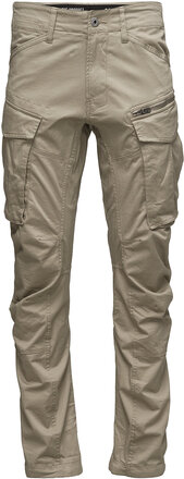 Rovic Zip 3D Regular Tapered Trousers Cargo Pants Beige G-Star RAW*Betinget Tilbud