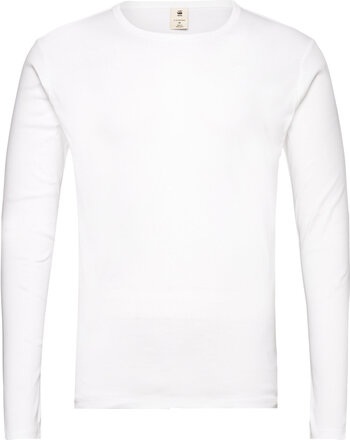 Base R T L\S 1-Pack T-shirts Long-sleeved Hvit G-Star RAW*Betinget Tilbud