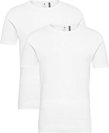 Base R T S\S 2-Pack T-shirts Short-sleeved Hvit G-Star RAW*Betinget Tilbud