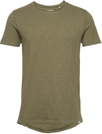 Konrad Slub S/S Tee Tops T-shirts Short-sleeved Green Gabba