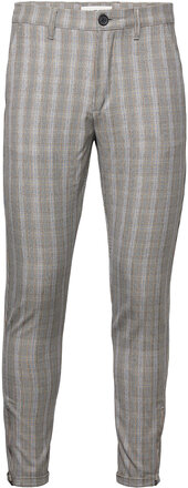 Pisa Len Check Pant Bottoms Trousers Formal Grey Gabba